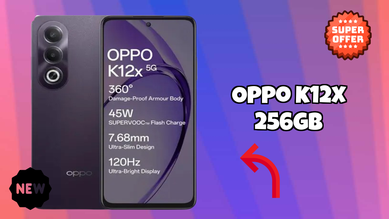 OPPO K12x 256GB Display Technology: LCD Quality