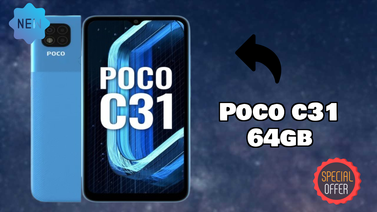 POCO C31 64GB Display Review: 6.53 Inches (16.59 Cm) Screen Test