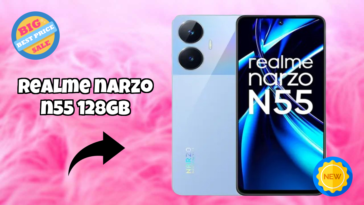 Realme Narzo N55 128GB Display Analysis: 6.72 Inches (17.07 Cm) Screen